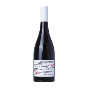 A bottle shot of Untitled Wines Pure Mongrel - Crush Pad Blend. A light bodied dry red wine. Beaujolais style. Wine of New Zealand. Best wine online