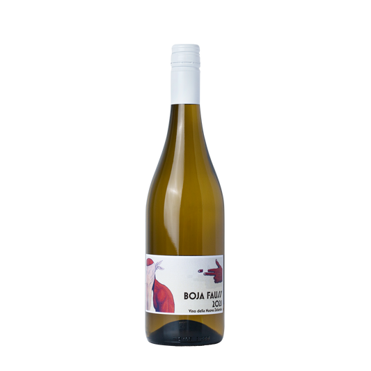 Bottle shot of Untitled Wines' Boja Fauss. A white wine made from 100% Arneis. Wine of New Zealand
