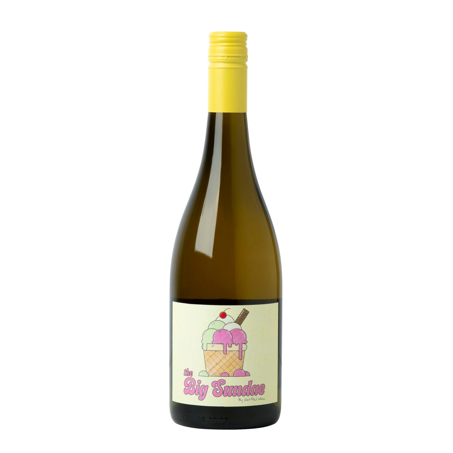 Bottle shot of Untitled Wines' the Big Sundae. A white wine blend. Wine of New Zealand